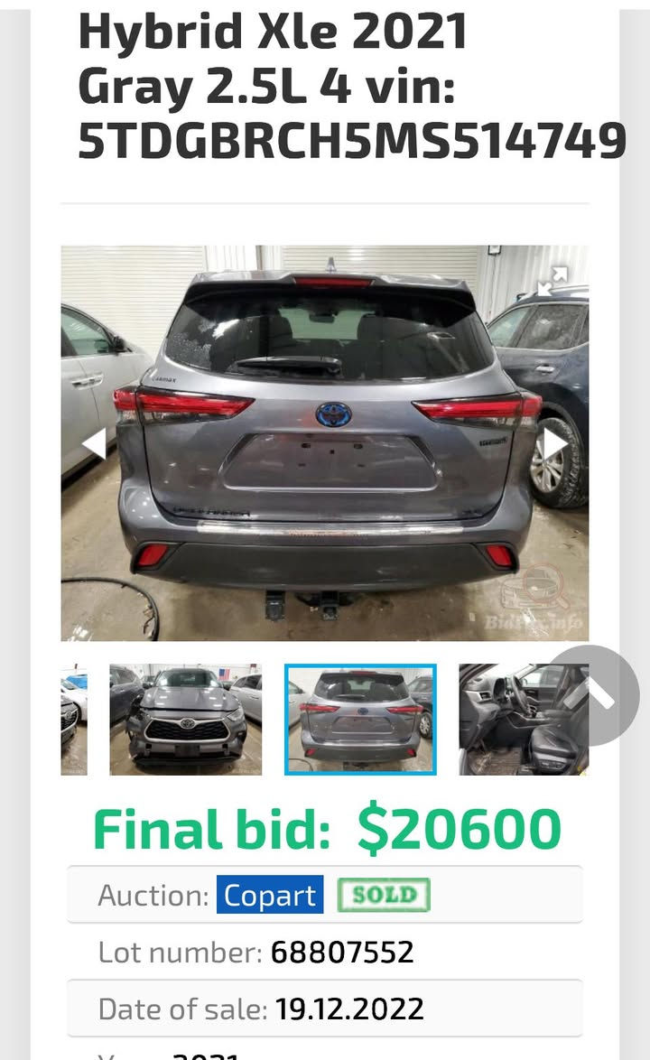 هايلندر ٢٠٢١ هايبرد
تيوتا هايلاندر هايبرد موديل 2021 فورويل AWD بدون ايرباك مواصفات السياره VIP XLE  بلاك أدشّن سياحية كشنات جلد منفصل 7 راكب دخول ذكي بصمه أبواب تشغيل عن بعد شاشه لمس تبريد منفصل 3 قطع 
دبل كشن كهرباء وتدفئة المقاعد 
ستائر بلادي فتحة سقف رادارات محيطية
لايت زنون بلادي *********** وتساب
سنويه بسمي رقم بغداد السعر ٢٥٥
