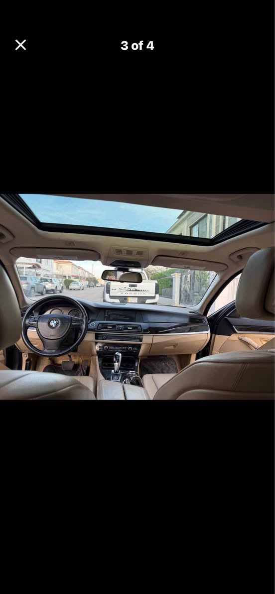 BMW F10 2012 
فول فوله سلايت لارج ٥ په رده كوشن كاره بايي هيته ر كوشن جلد ناو كريمى شاشه ئايپاد. ٦ پستونى نوزل كورتى  مه كينه ٥٢٨ مرغوب . ٢ پارجه ى كليرى امريكا بى ژورى بي ايرباگ دارو به ردى به شه رت ده قى بيلاديه سه ياره كه تا بليئ جوانو خاوينه.سه ياره  ره قه م ئه وروپى مه نه فيست ئه سليه.بو زانيارى زياتر په يوه ندى به م ژماره وه بكه : *********** أربيل, العراق

