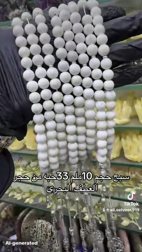سبح من حجر العطف الطبيعي حجم الحبه ١٠ ملم عدد ٣٣ حبه متوفر بلجمله والمفرد 
المفرد ١٥ الف الجمله ١٠ الاف للحجز والاستفسار التواصل واتساب *********** 
علي النجفي للمجوهرات
