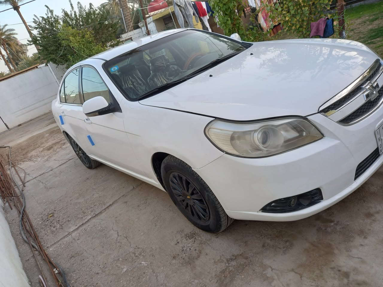 السلام عليكم
شوفرليت أبيكا موديل ٢٠٠٩ بأسمي رقم أنكليزي سنويه لل٢٩ 
مكينه كير حداديه تخم تاير تبريد كله شرط صبغ جاملغ أمامي بدون دواخل والهلالات الخلفيه مكفوله من الضربه 
السعر ٧٤ وبيها مجال 
العنوان حله المركز 
*********** واتساب موجود
