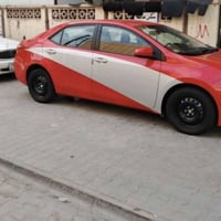 تويوتا كورولا موديل 2019 وارد امريكي لونها الأصلي سلفري و مصبوغة بامري...