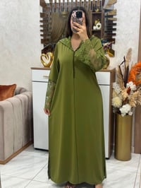 جلابة ايفازي • كريب حرير • مقاسات L XL XXL
