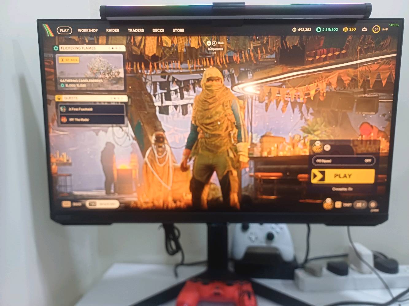 odyssy g7 للبيع 28 4k 144hz .. الشاشه نظيفه .. ابيع ب ٥٥٠ الف