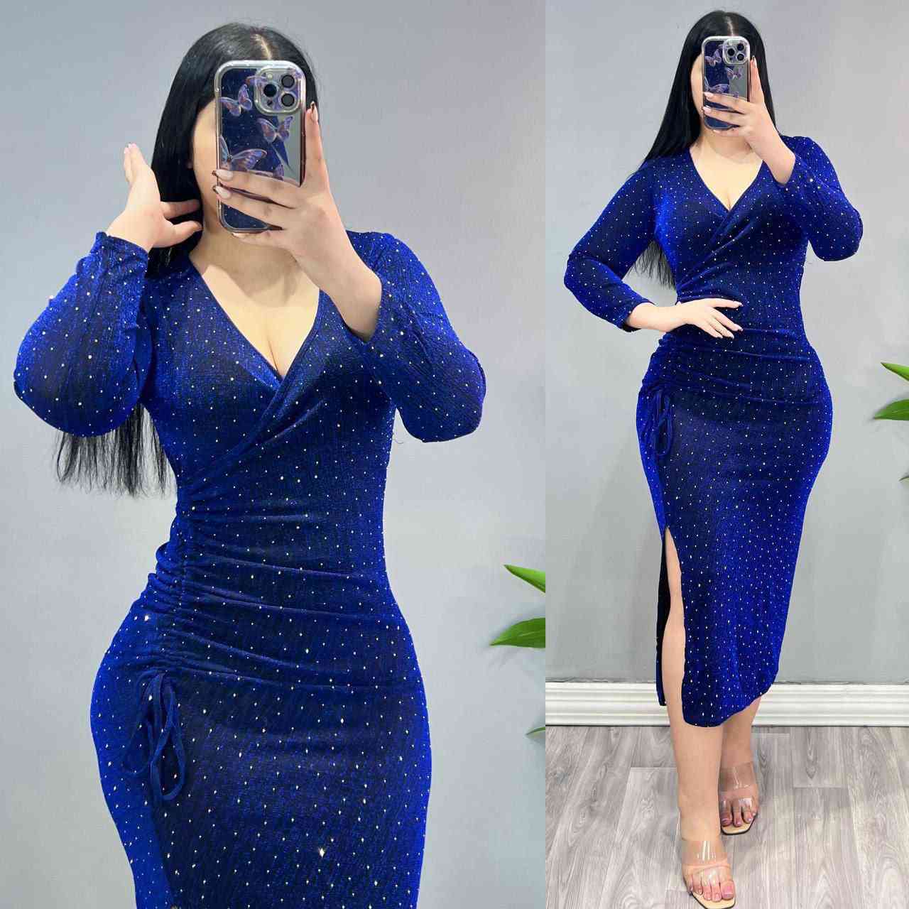 فستان أنيق بتصميم راقي ولمعة ناعمة يخطف الأنظار 🤍
فستان أنثوي مرتب مع فتحة جانبية تعطيك إطلالة فخمة ومميزة في العيد 💕

قماش سلفر ستريتش بلمعة مرشوش ستراس 🤍

القياسات : فري سايز يلبس من وزن 50 ألى وزن 85 كيلو قماش مطاط ✔️


**إذا كنت صاحب هذا الإعلان وتريد حذفه لأي سبب، رجاءا أرسل رسالة إلى الدعم الفني**