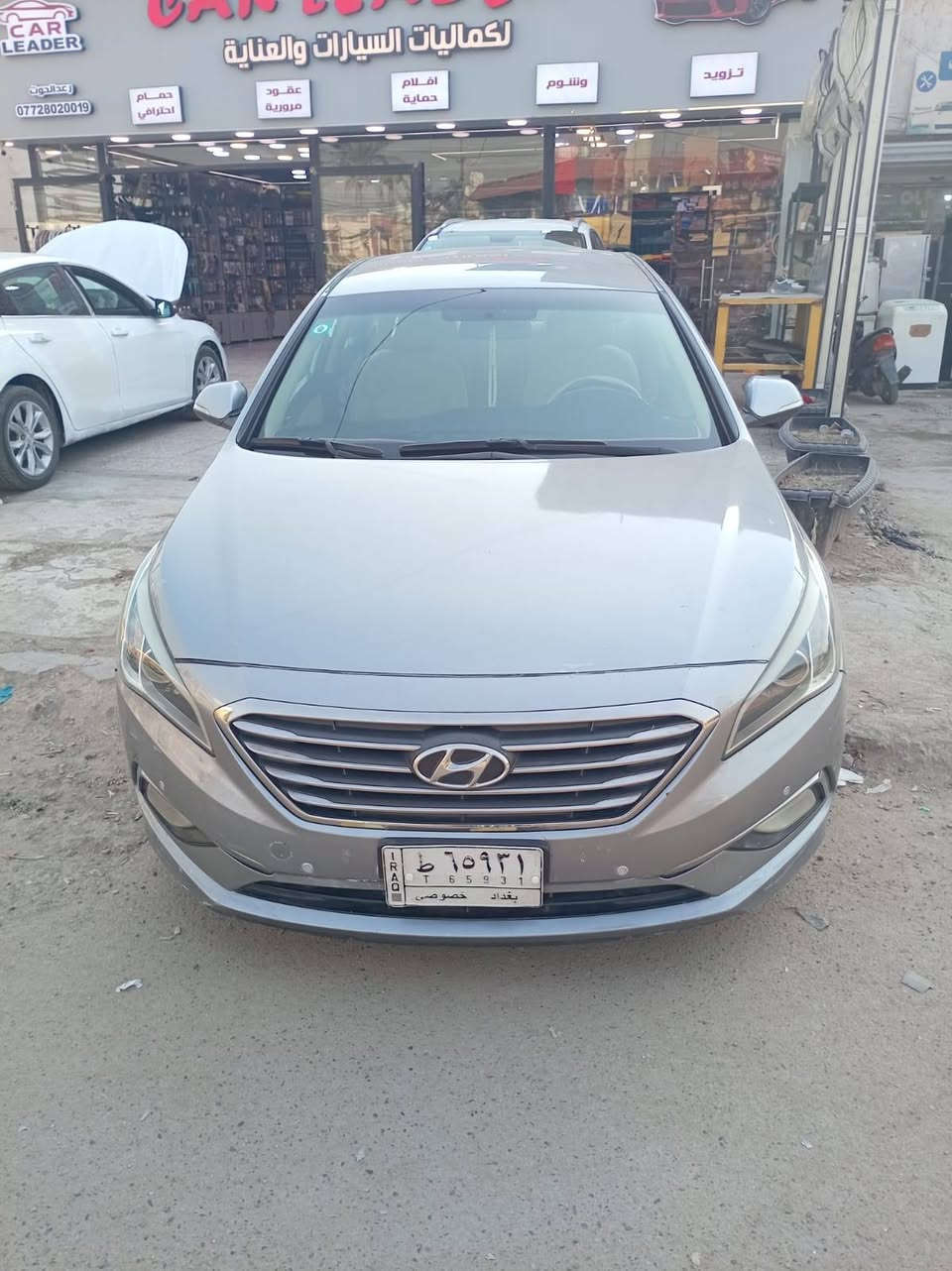 سوناتا خليجي 2016 شاشه وكامره وحساس خلفي و3 مود درايڤ بأسمي رقم بغداد ماشية 157 صبغ جاملغ خلف السايق بدون معجون وجزء من الباب وباب الراكب بدون معجون  تبديل جاملغ ايمن وتصليح لغد ايمن خفيف مكينة مبدل كازكيت حجم مكينة 2400 رقم الاتصال *********** بغداد, العراق
