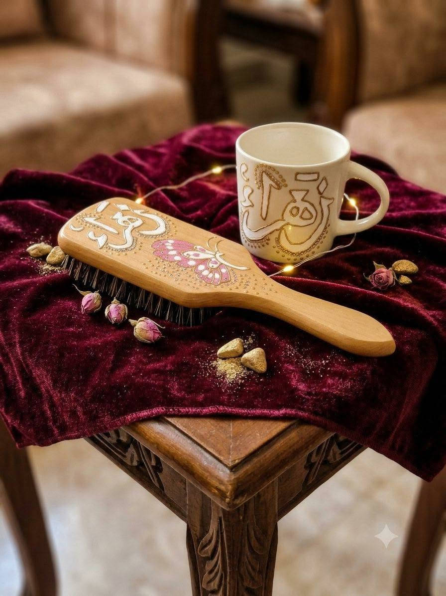 🌷 هدية من أم لأولادها... قطعة صغيرة تحمل دعواتها وحبها الكبير.
كوب وفرجة شعر صُمما بكل حب، ليبقيا ذكرى جميلة تذكرهم بها في كل يوم. 🤍من بيج زمرد للرسم على الزجاج 💚
شغل يدوي مميز ولمسات فنية تصنع الذكريات. ✨
رسم على الزجاج{حسب الطلبات}
للحجز دايركت💫💬
يتوفر توصيل لكل المحافظات 🚕


**إذا كنت صاحب هذا الإعلان وتريد حذفه لأي سبب، رجاءا أرسل رسالة إلى الدعم الفني**