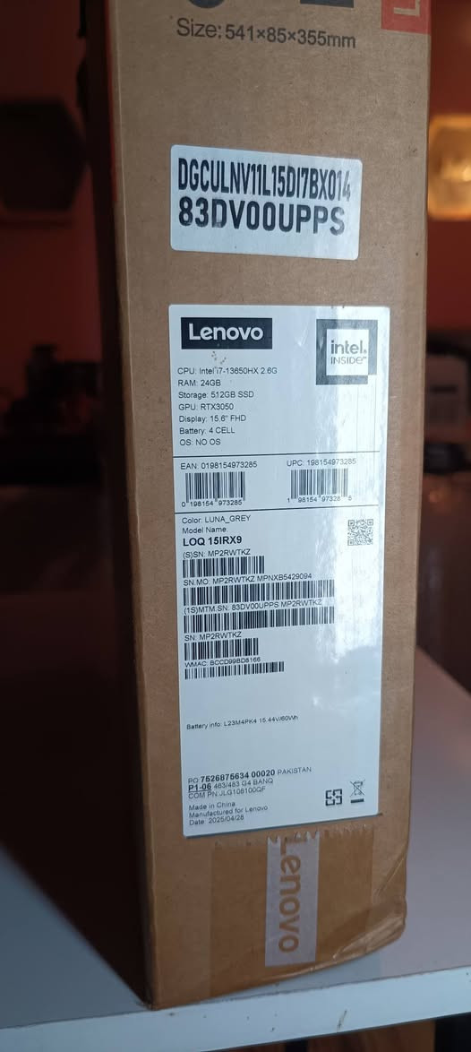 Lenovo loq 15rx, بمليون رايدة ، المواصفات ، RTX 3050 6GB , CORE I7 13HX , 143HZ FHD , 24 RAM DDR5 , 512SSD , كدامك الجهاز كارتوته و ملحقاته كلهن وياه الله وكيلك حتى الچيس ، نضيف جداً مستخدم   شهرين ، مناسب للالعاب الثقيله و التصميم و المونتاج الثقيل و البرمجة ، رقمي "***********" مكاني البصرة ، سعر الجهاز اكرر مليووووون
