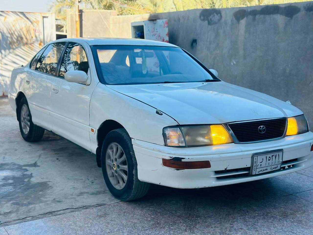 السلام عليكم للبيع تويوتا افيلون مديل 1995الون ابيض رقم بصره بسمي تحويل ثاني يوم سياره جاهز من كلشي محرك 6سنلدر وكير خير من الله مكان البصره القرنه بني منصور سعر 45وبيه مجال الطيبين رقم الهاتف ***********/////***********
