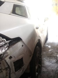 تعديل الجنطه الخلفية وتعديل البدنه الخلفية وتصليح الدعاميه الخلفية سيا...