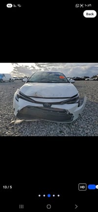 📣اعلان مزاد 📣 تويوتا كورولا مواصفات  LE  2024   الضرر :  حادث كما موضح...