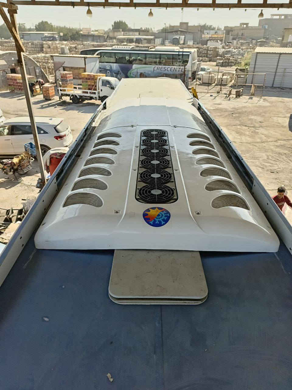 بسم الله وعلى بركه الله
تم تركيب تبريد زعانف 6حار 16بارد  مع(سبلت مناميه للسائق)❄️
 سيارة الأخ حجي محمد الابراهيمي نجف
ورشة العميد 
لؤي الخزعلي ***********
