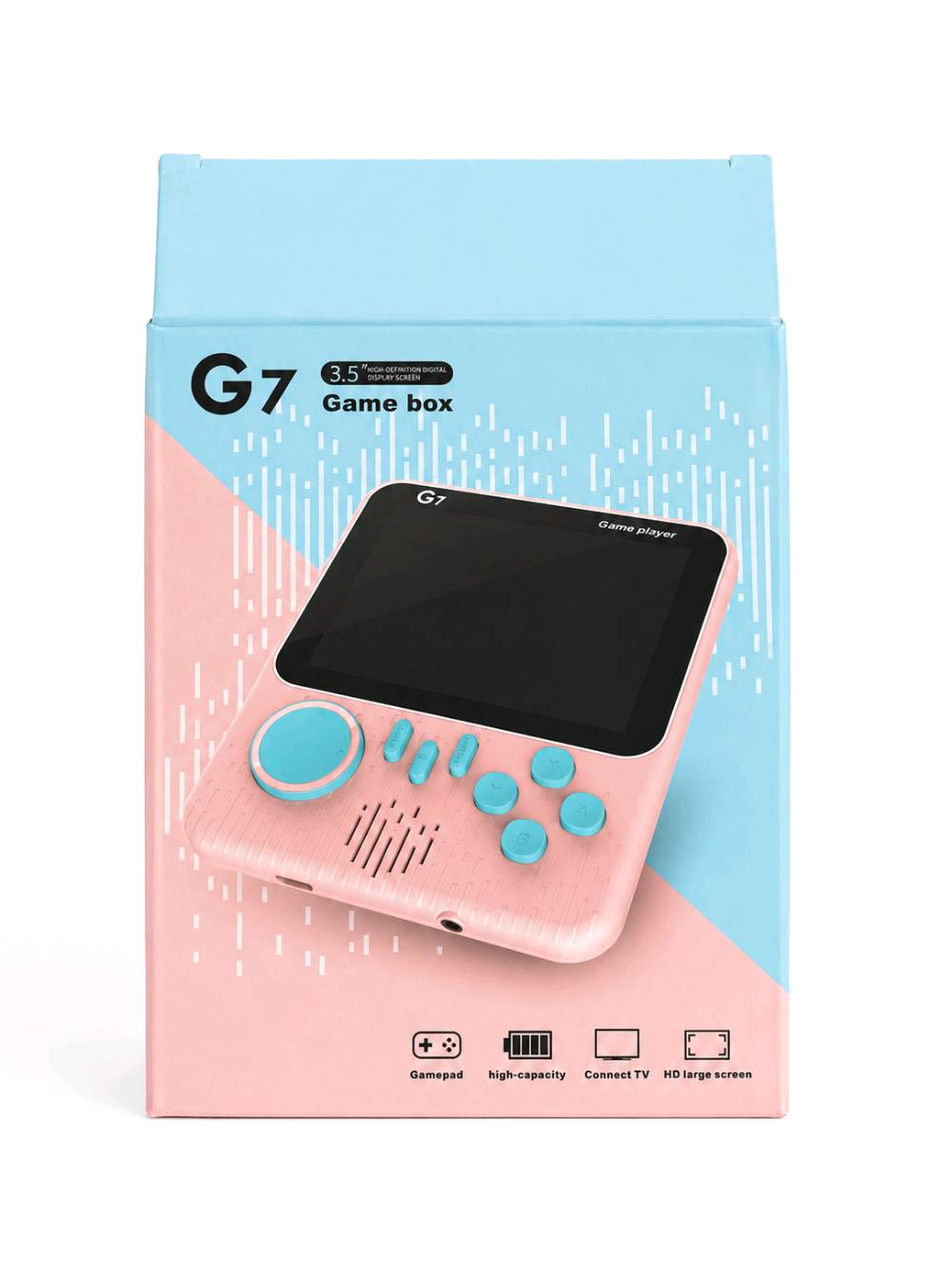 جهاز الألعاب المحمول G7 Game Box

استمتع بذكريات الألعاب الكلاسيكية مع جهاز G7 Game Box المحمول، المصمم لعشاق الألعاب القديمة والترفيه

المميزات:

.شاشة ملونة عالية الدقة مقاس 3.5 إنش.

.تصميم خفيف وصغير الحجم سهل الحمل
.
.بطارية مدمجة بسعة جيدة لساعات من اللعب.

.إمكانية التوصيل بالتلفاز للاستمتاع بشاشة أكبر.

.أزرار تحكم مريحة وسريعة الاستجابة.

.مكبر صوت مدمج وصوت واضح.

.مناسب للأطفال والكبار ومحبي ألعاب الريترو

المحتويات:

.جهاز الألعاب G7.

.كابل AV للتوصيل بالتلفاز.

.كابل شحن.

.دليل الاستخدام.