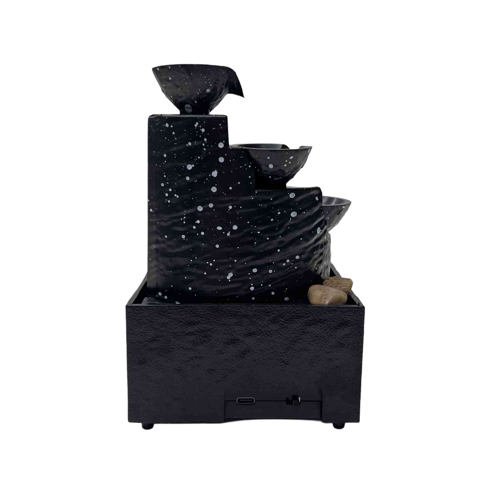 نافورة LED ديكورية مع أحجار للديكور – للاستخدام الداخلي

• موديل: Z-2710

• نافورة ديكورية داخلية بتصميم شلال متدرّج مع تأثير ماء مريح

• مزودة بإضاءة LED مدمجة (4 لمبات LED) لإضفاء جو هادئ وجذاب

• تعمل بالبطاريات لسهولة الاستخدام دون الحاجة إلى توصيل كهربائي

• تحتوي على أحجار ديكور طبيعية لتزيين القاعدة

• مناسبة للاستخدام الداخلي فقط وعلى سطح مستوٍ

• تصميم عملي وسهل التشغيل بزر تشغيل وإيقاف

• الإضاءة: 4 × LED
• الاستخدام: داخلي فقط
• مصدر الطاقة: بطاريتان AA بقدرة 1.5V
• البطاريات: غير مرفقة
• كمية الماء المطلوبة: تقريبًا 8 أونصات ماء

محتويات العلبة

• 1 × نافورة LED مع أحجار
• 12 × حجر ديكوري
• إضاءة LED مدمجة
• كيبل للتشغيل بالكهرباء
https://rolemall.com/?strung=VITxmxWgootquality12389


**إذا كنت صاحب هذا الإعلان وتريد حذفه لأي سبب، رجاءا أرسل رسالة إلى الدعم الفني**