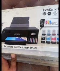 طابعة ايبسون ٨٠٥٠ شرق اوسط مو اوربي طابع بيها بس ٣٠ نسخة جديدة كلش قبل...