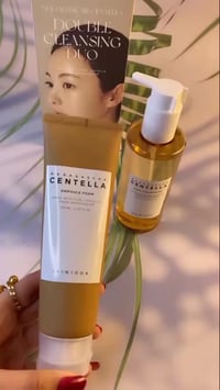 مجموعة تنظيف مزدوج • غسول زيتي • مناسب للبشرة الحساسة