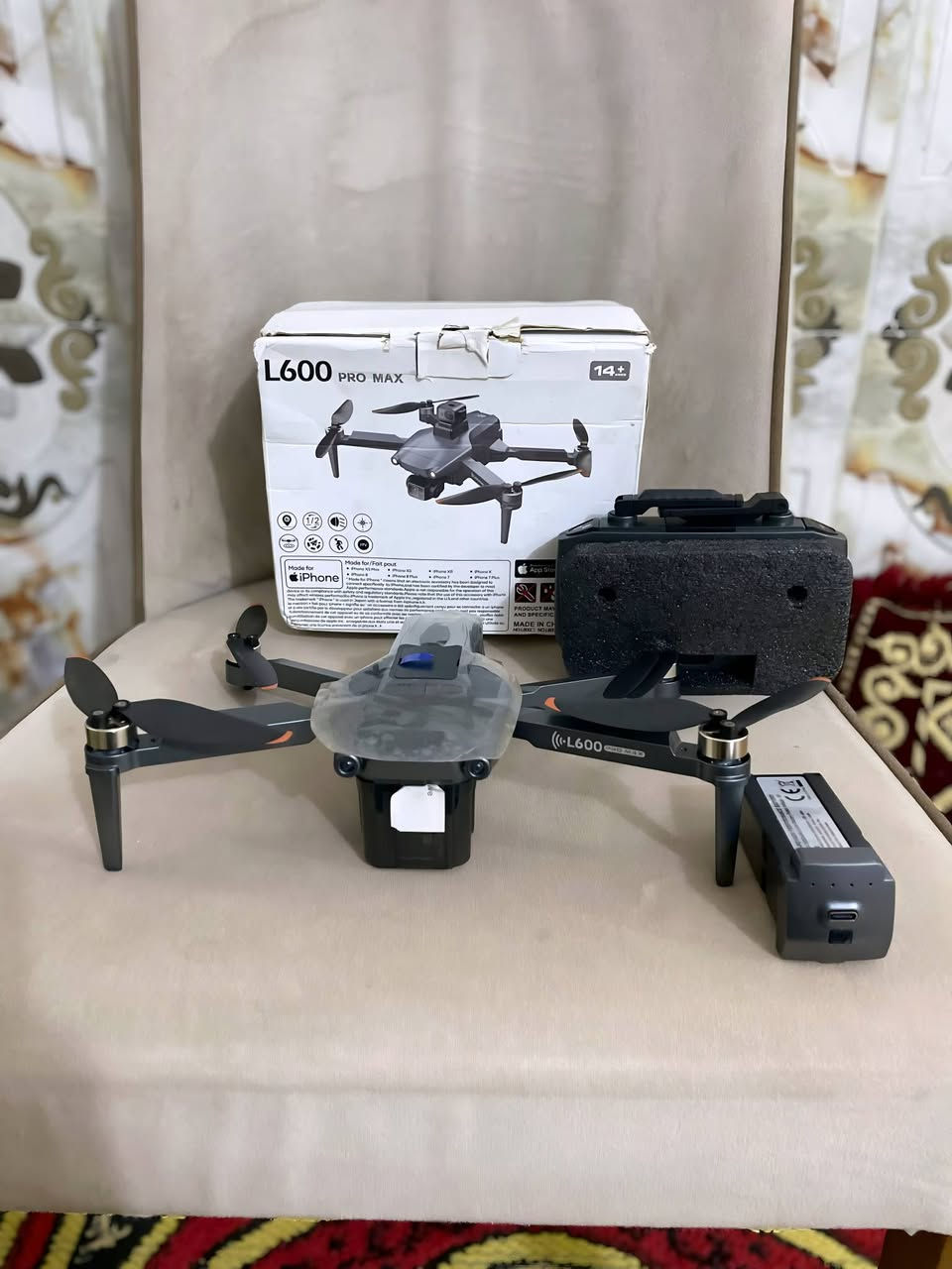 L600 برو ماكس كمبل
بطاريه وحده
الدقه فول HD
الارتفا300 متر حقيقي
البعد 3 كيلو متر
مانع تصادم 100%
ثباتيه 100%
محركات برشلز
ملحقات كارتون ومراوح احتياط وجنطه
فيديو من داخل الدرون هذا 
السعر 160 الف مع التوصيل 
الشراي خاص ❤️


**إذا كنت صاحب هذا الإعلان وتريد حذفه لأي سبب، رجاءا أرسل رسالة إلى الدعم الفني**