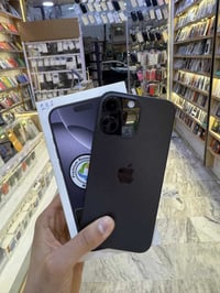 ايفون 16 برو ماكس 256 بطارية 100 الجهاز لوك ضمان ماستر بعدة بالضمان جد...