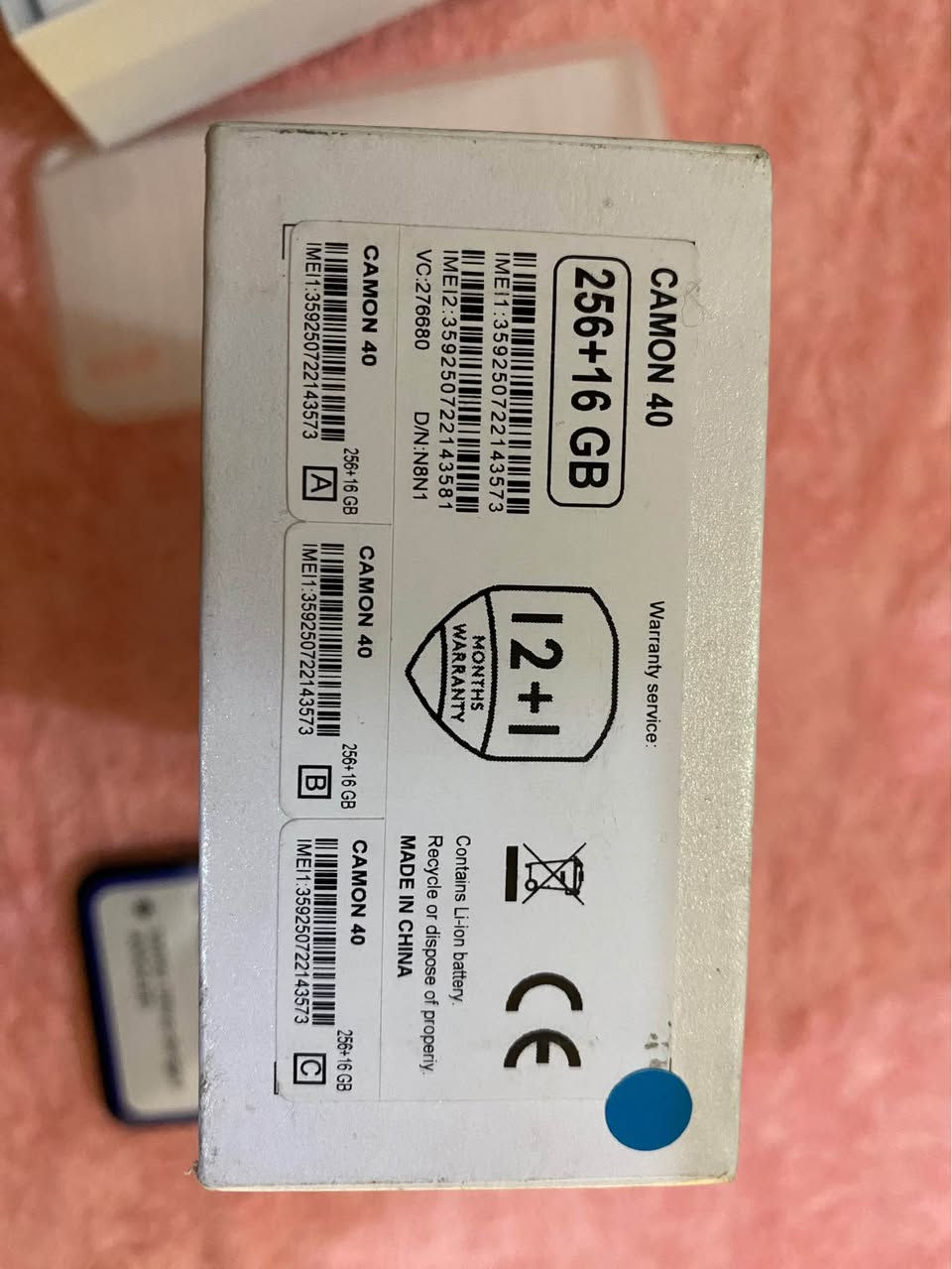 جهاز اصلي وجديد  وضمان جديد وكامل الغراض ومواصفاته معروفة عند الكل من ذاكرة الجهاز ٢٥٦ ذاكرة داخلية ١٦ سعة البطارية ٥٢٠٠ شحن سريع٤٥ واط معالج قوي وسريع ومعروف نوع mediatek helio g100 والشاشة ١٢٠ هيرتز نوع امولد

السعر :   ٢٤٠  الف بي مجال شي بسيط للشراي فقط
متوفر على الماسنجر او الواتس اب او الاتصال *********** بغداد, العراق
