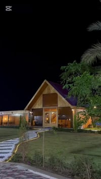 �🔥 — مزرعة الكوخ الخشبي — 🔥🌳 ✨ أجواء راقية وخصوصية تامة ✨  🏊‍♂️ مسبح م...