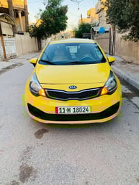 كيا ريو موديل 2013 وارد امريكي حادث دعامية أمامية بدون دواخل سيارة ليب...