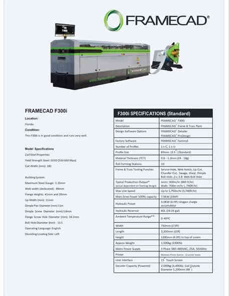 للبيع معمل حديد بارد (Framecad F300i)
المكينة نظيفة وتشتغل مية بالمية. قياس البروفايل 89 ملم، والسماكة لحد 1.2 ملم. تصلح لأهل المعامل والمقاولات، تسوي قواطع وجملونات وسرعتها عالية.

للاستفسار والاتصال:

***********
