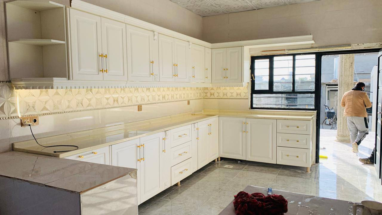 جانب من اعمالنا
المنيوم سراي تركي اصلي سعر المتر مربع مع جام 65 دولار 
ابواب المنيوم صحيات سعر الباب 170 دولار كامل
ويوجد لدينا المنيوم مفصلي ثقيل سعر المتر 58 دولار
ويوجد لدينا المنيوم مفصلي مسح سعر المتر 40 دولار 

ويتوفر لدينا بلاستك سراي بكل الوانه 

بلاستك سراي ابيض5 دولار المتر
بلاستك سراي صاجي 6 دولار المتر
بلاستك سراي اسود 6.5 دولار المتر

ابواب بلاستك ابيض 125 الف
ابواب بلاستك صاجي 165 الف
ابواب بلاستك اسود 180 الف

ويتوفر لدينا ابواب حديد نضام قاصه فصال مع صبغ حراري 

كاونترات المنيوم مع ابواب بالون بريس مع مرمر سعر المتر ارضي ومعلق 435 الف مع هديه ساحبه وطباخ منضدي اذاكان عدد الامتار 6 متر فما فوق 

للاستفسار 
***********
***********
