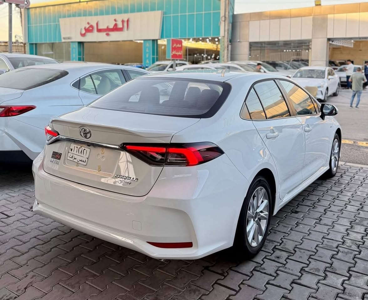 كورلا 2025  HEV زيرو علامه سوده شكل خليجي 

المواصفات 
🛜مكينه 1800 هايبرد شحن ذاتي 
🛜سلايت 
🛜كراسي جلد اصلي 
🛜رادار + تحديد مسار طريق + قيادة ذاتيه 
🛜قرائة علامات الطريق المرورية
🛜بصمة تشغيل + دخول ذكي  يدة الباب
🛜هاندر بريك بصمة + اوتو هولد 
🛜 بطاين بوب حياكه  مطرز 
🛜كيجات ديجتل 
🛜شاشه مسجل +تبريد بيانو + كامره خلفيه دوارة + كار بلي 
🛜تبريد قطعتين 
🛜لايت زينون عالي ناصي + بروجكتر لد زينون 
🛜 حساس اطار + حساس مطر + حساس لايت داينمك  
🛜ايفو مود + مود درايف + مانع انزلاق 
🛜 تحكم  الستيرن كامل مع كروس سرعه
🛜ايرباك عدد 10
🛜ويل كب  حجم 16 

‼️لمعرفه السعر علق برقم 1 ‼️

عنوان الشركة📍.. بغداد - معارض البياع - الشارع الرئيسي

     اوقات الدوام جميع ايام الاسبوع 
    من الـ 10 صباحاً الى الـ 9:30 مساءً

   للاستفسار يرجى الاتصال على الارقام الاتية 📱:
 
*********** 📲 
*********** 📲  

📲‏‭***********‬‬ 
*********** 📲

📲‏‭***********‬ 
*********** 📲
