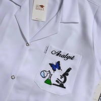 لاب كوت أبيض • طباعة الاسم • مناسب للأطباء