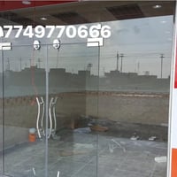 أعمال واجهات زجاج 10حراري متوفر زجاج ضبابي أسود برونزي 07749770666