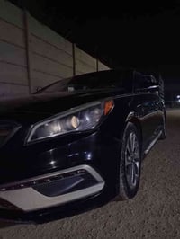 سوناتا2017 سبورت فول رقم بغداد وارد امريكي سيارة جاهزة من كل شي   الضر...