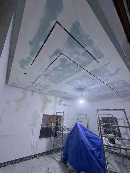 عملي قبل وبعد ركم جبس بورد مودرن لد بروفايل اناره مخفيه
اصباغ الجوتن القابله للغسل
***********
