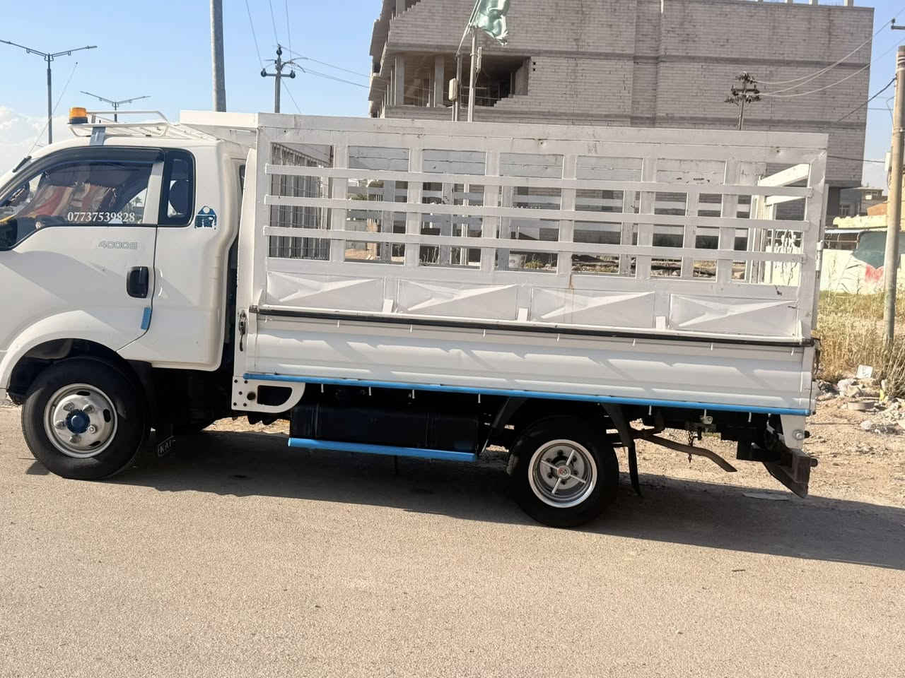 ⸻
🚛 للبيع كيا بنكو فحل – جاهزة للعمل

🔹 النوع: Kia Bongo
🔹 الموديل: 2018
🔹 الحالة: فحل، جاهزة من كلشي
🔹 التخم: تاير 
🔹 الملكية: باسمي لغاية 2029
🔹 السعر: 145 (قابل للتفاوض)

📞 رقم الهاتف: ***********
