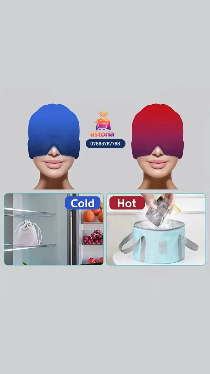 🌟 قناع الجل الحراري 🔥 والبارد | لتخفيف الصداع😵‍💫  والاسترخاء الفوري
​استمتع براحة واسترخاء 💆💆🏻‍♀️ لا مثيل لهما مع قناع الجل المبتكر المصمم خصيصاً للعلاج البارد أو الحراري. يأتي بتصميم مريح يغطي العينين 👀 والوجه😌 بالكامل؛ ليساعدك على تهدئة التعب، تخفيف الإجهاد😩  اليومي، واستعادة نشاطك ونضارتك.😊 

​✨ أبرز مميزات القناع:
​علاج مزدوج فعال: يدعم العلاج البارد أو الحراري حسب رغبتك وحاجتك.
​تصميم مريح ومتكامل: يغطي منطقة العينين والوجه بالكامل ليضمن توزيعاً مثالياً للحرارة أو البرودة.
​متعدد الاستخدامات: مثالي لتخفيف حالات الصداع، الشقيقة، وضغط الجيوب الأنفية المزعج.
​عناية وجمال: يساعد بكفاءة على تهدئة انتفاخ الوجه، تقليل الهالات السوداء، وإراحة العيون المجهدة.
_________________
• طريقة الاستخدام 🫡 
• الاستخدام: علاج بارد أو حراري
• طريقة التبريد: داخل الثلاجة أو الفريزر لمدة ساعتين على الأقل
• طريقة التسخين: مايكروويف لمدة 10 ثوانٍ
• يغطي: العينين ومنطقة الوجه
. متوفر ب ألوان مختلف 🤍
للحجز والاستفسار التواصل دايركت 📥
او عبر الوات ساب *********** 📞🛍️🔔
