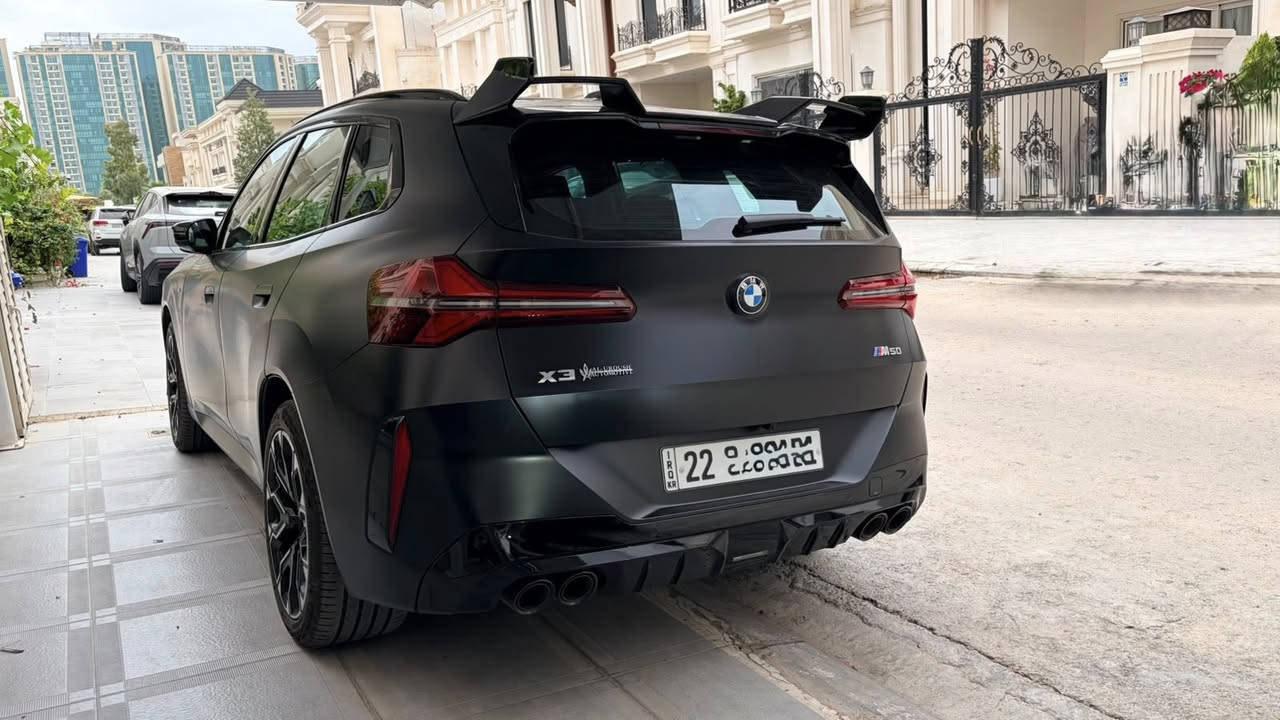 السلام عليكم للبيع الوحش
BMW X3 M50 🇩🇪

Model Year: 2026

Mileage: 5,200 KM

Importer: Al-Uroush

Price: IQD

بي ام دبليو X3 M50 🇩🇪

سنة الصنع: ٢٠٢٦

المسافة المقطوعة: 5,200 كم

المستورد: Al-Uroush

السعر:

للاستفسار ***********

***********

مكانها اربيل 

المواصفات:

المحرك: تيربو رياضي متطور يوفر قوة عالية وكفاءة ممتازة

القوة: أداء رياضي ديناميكي مع تسارع سريع وثبات ممتاز

ناقل الحركة: أوتوماتيكي رياضي متطور بـ 8 سرعات

نظام الدفع: دفع رباعي ذكي AWD

التعليق: نظام تعليق رياضي متكيف يوفر تحكماً وثباتاً مثالياً

التصميم الخارجي: تصميم رياضي حديث مع باقة M المميزة ولمسات ديناميكية

المقصورة: مقصورة رياضية فاخرة مع مواد عالية الجودة وتقنيات متطورة

الشاشات: شاشات رقمية متطورة مع نظام معلومات وترفيه حديث

نظام الصوت: عالي الجودة

الإضاءة الداخلية: Ambient Lighting متعددة الألوان

أنظمة المساعدة: كاميرات 360°، مساعد ركن، أنظمة قيادة متقدمة

أنظمة السلامة: مثبت سرعة متكيف، مكابح طوارئ، وسائد هوائية متعددة

Additional Features:

33B - M SPORT PACKAGE PRO

453 - ACTIVE SEAT VENTILATION

4HA - SEAT HEATING FRONT AND REAR

248 - STEERING WHEEL HEATING

2VF - ADAPTIVE M SUSPENSION

43Y - BMW INDI.FWT MAGNOLIA FINT PRINT

5AU - DRIVING ASSISTANT PROFESSIONAL

3MF - M LIGHT SHADOW LINE

4GQ - M SEAT BELTS

3M2 - M SPORTBRAKE, RED HIGH-GLOSS
