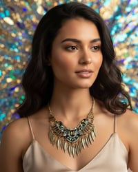 جهزي إطلالتك بكامل الأناقة مع هالقلائد الفخمة  🌙💎 تصميم أنيق بتفاصيل ف...