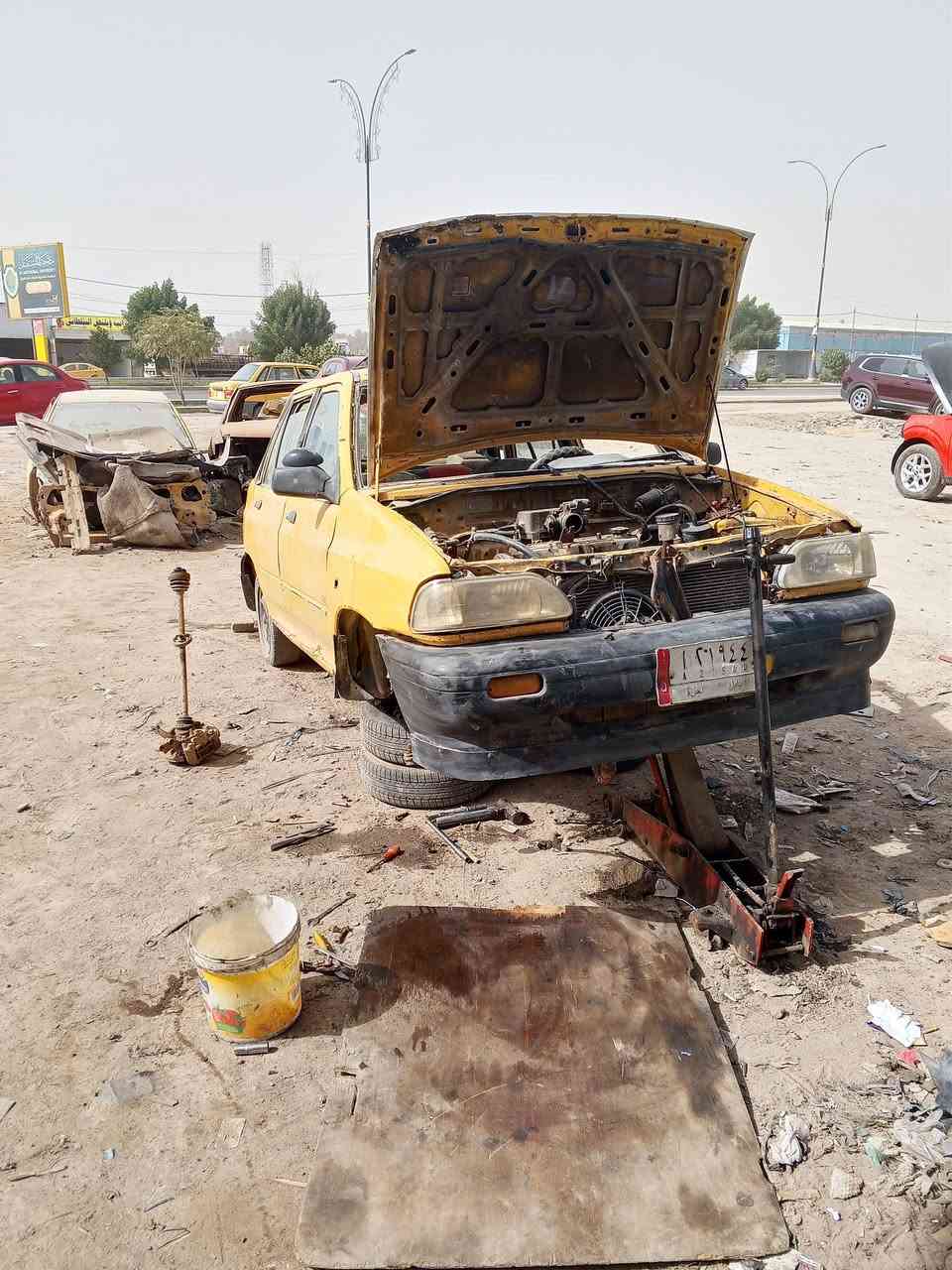 محلات حيدر تفصيخ سياره سايبا مكينه وكير جدد العنوان الحلة الحي الصناعي مقابل محطة وقود العرفان رقم الهاتف ***********
