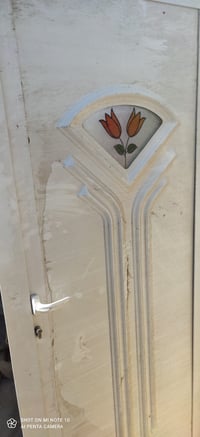 باب المنيوم • حشوه بي في سي • ٨٥×٢٠٥