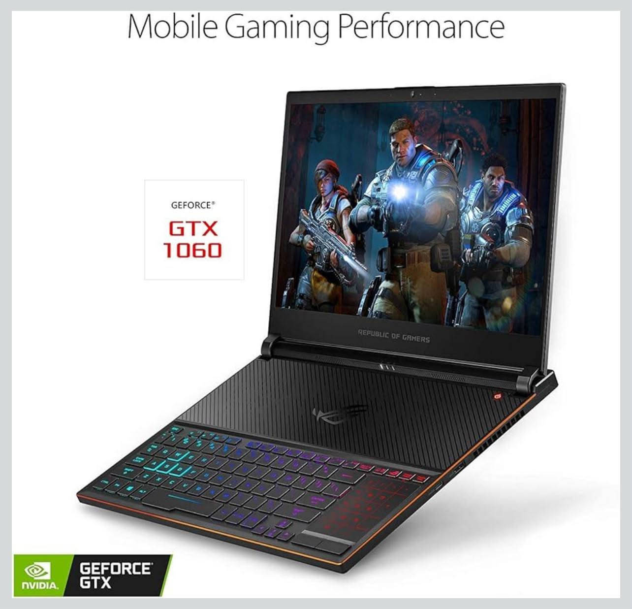 ASUS ROG Zephyrus S (Model: GX531GM-DH74)
للتواصل ومعرفة السعر وتساب *********** نظافة اللابتوب ١٠٠٪
المواصفات
* المعالج: Intel Core i7-8750H (سداسي النواة، ذاكرة تخزين مؤقتة 9 ميجابايت، سرعة تصل إلى 4.1 جيجاهرتز)
* معالج الرسوميات: NVIDIA GeForce GTX 1060 (ذاكرة فيديو 6 جيجابايت GDDR5) بتصميم Max-Q
* الشاشة: لوحة IPS عالية الدقة بالكامل (1920×1080) مقاس 15.6 بوصة، بمعدل تحديث 144 هرتز، وزمن استجابة 3 مللي ثانية، وحواف رفيعة
* الذاكرة: 16 جيجابايت DDR4 RAM
* التخزين: قرص SSD من نوع M.2 NVMe PCIe بسعة 512 جيجابايت
* 
* تصميم فائق النحافة: بسماكة 15 مم فقط ووزن 2.1 كجم تقريبًا.
* Processor: Intel Core i7-8750H (6 cores, 9MB Cache, up to 4.1 GHz)
* Graphics: NVIDIA GeForce GTX 1060 (6GB GDDR5 VRAM) with Max-Q Design
* Display: 15.6-inch Full HD (1920x1080) IPS-level panel with a 144Hz refresh rate, 3ms response time, and slim bezels
* Memory: 16GB DDR4 RAM
* Storage: 512GB M.2 NVMe PCIe SSD
* 
* Ultra-Slim Profile: Measures only (15mm) thin and weighs roughly   (2.1 kg).
