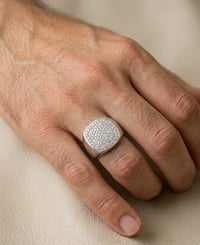 خواتم رجالي • ألماس روسي • زبرجد وياقوت