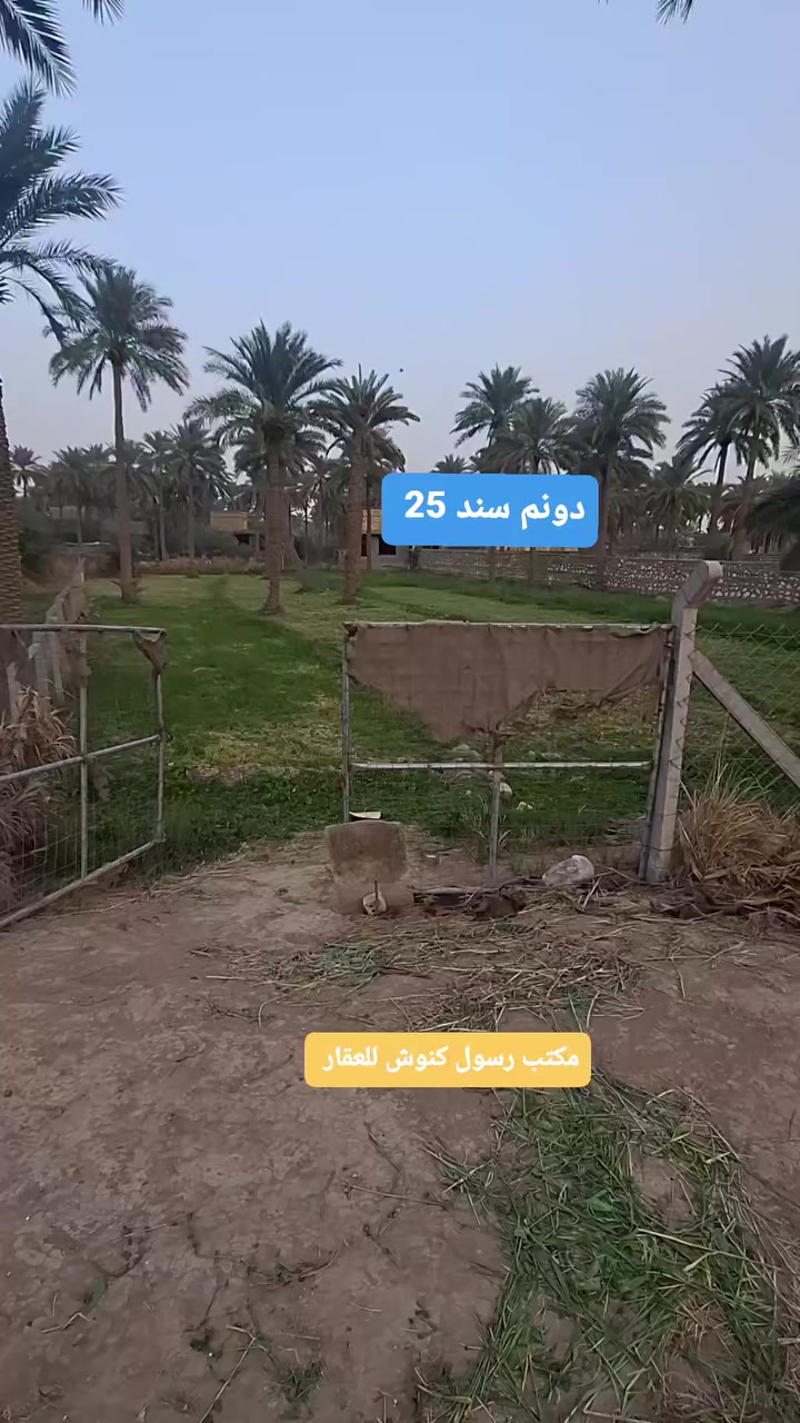 #دونم 2500متر

السلام عليكم اخواني الاعزاء 

ارض زراعيه للبيع 

طابو زراعي سند 25

كاملة الخدمات خلف تقسيم جواد المرشدي 

سنتر على بزل حجي علي 

للإستفسار اكثر #مراجـعة مكتب رسول كنوش للعقار 

حلة قرب شارع 100
***********
***********
