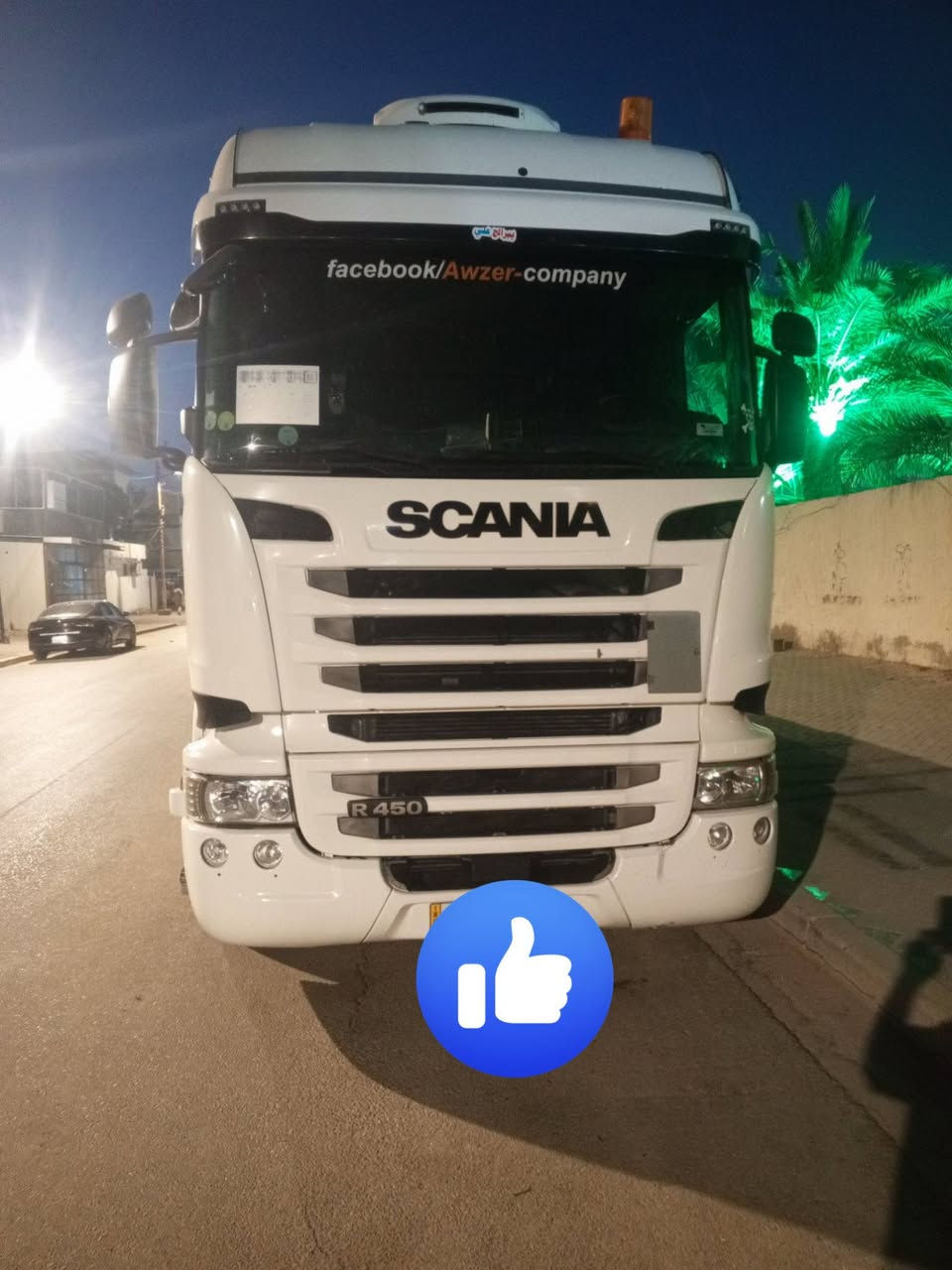 السلام عليكم سكانيا للبيع 17 دخول جديد امسجله اربيل مكينه 450 ماشيه 90 عربانه اوربيه وهذا الرقم  العنوان بصره ***********
