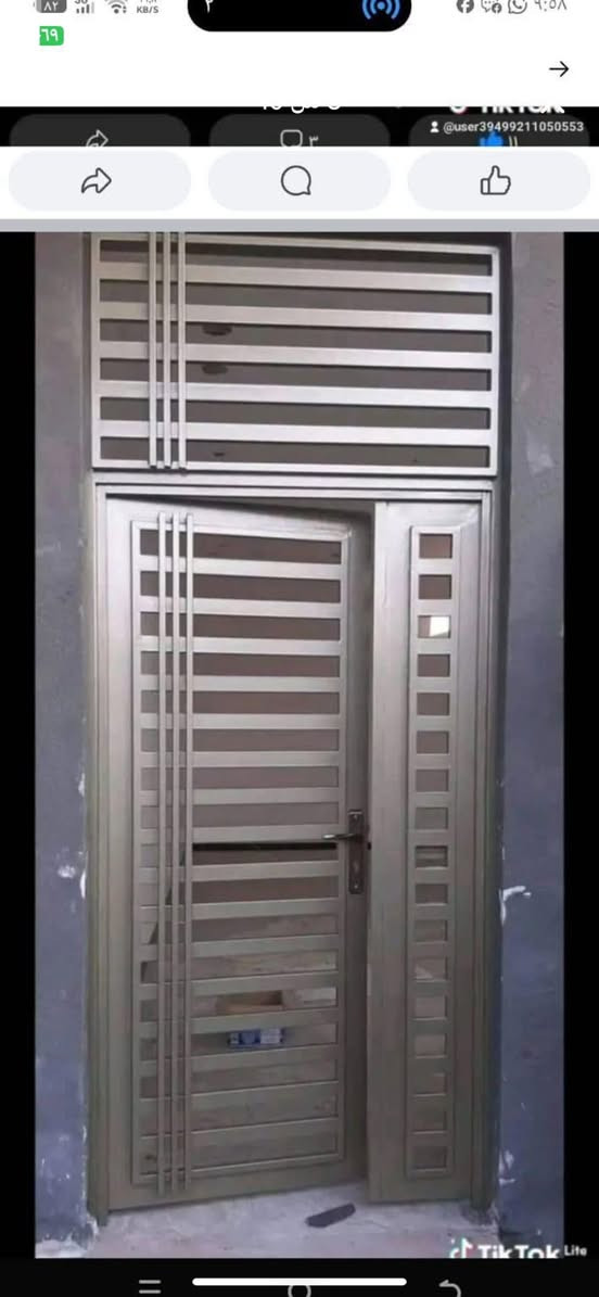 سلام عليكم تفصال باب شبابيك حديد تركي ثقيل 2ملم *********** واتساب

