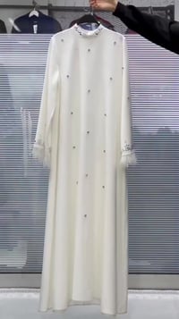 قفطان • ساتان أجنبي • مقاس ٣٦-٥٢