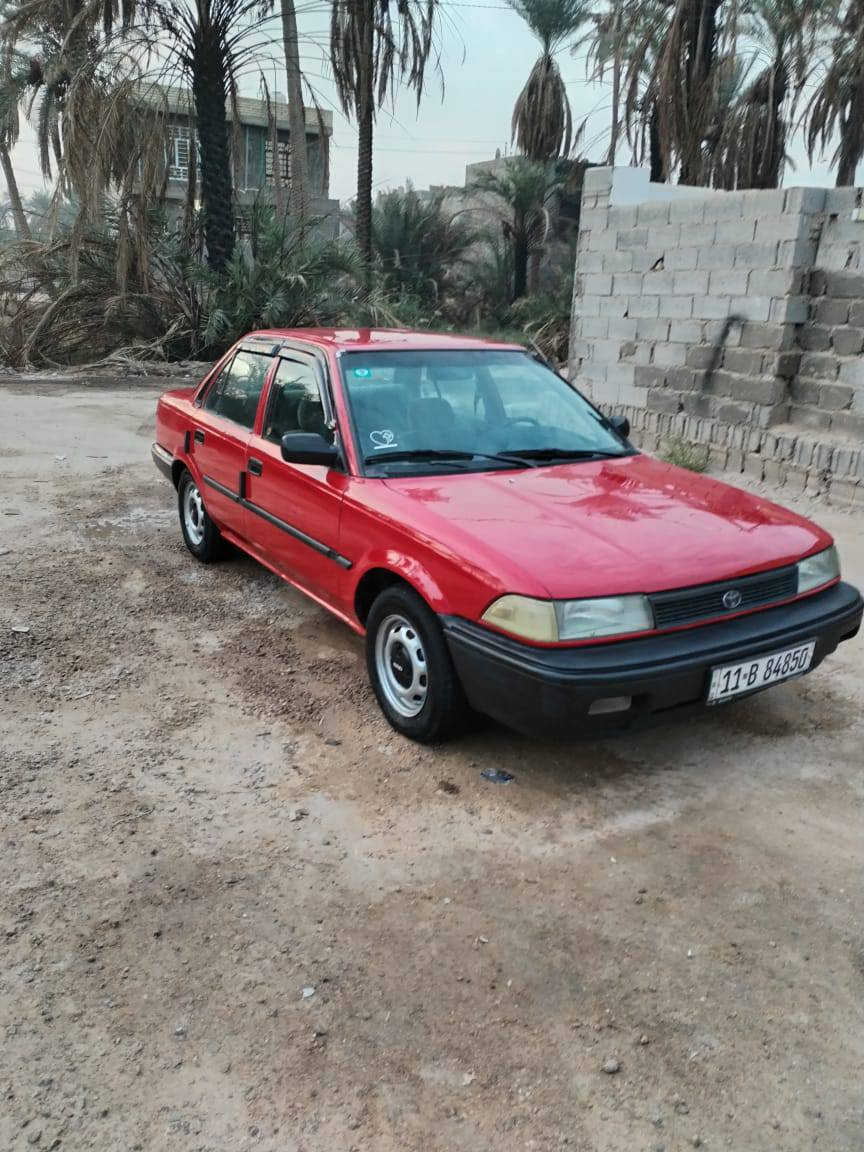 أعيد النشر بسبب الوعود الكاذبه
كورلا ١٩٩٠ كابريتر 
مكينه حاويه كير حداديه خير من الله 
السياره بيها مكانات صبغ 
أبيع صبغ عام بدون ضربه
تخم تاير جديد حداديه نضيفه كهربائياتها كله بلاديه وشغاله 
السعر ٥٣ وبيها مجال 
رقم بغداد بسمي تحويل ثاني يوم هزه جديده 
مكان السياره كربلاء الحسينيه 
رقم ***********
