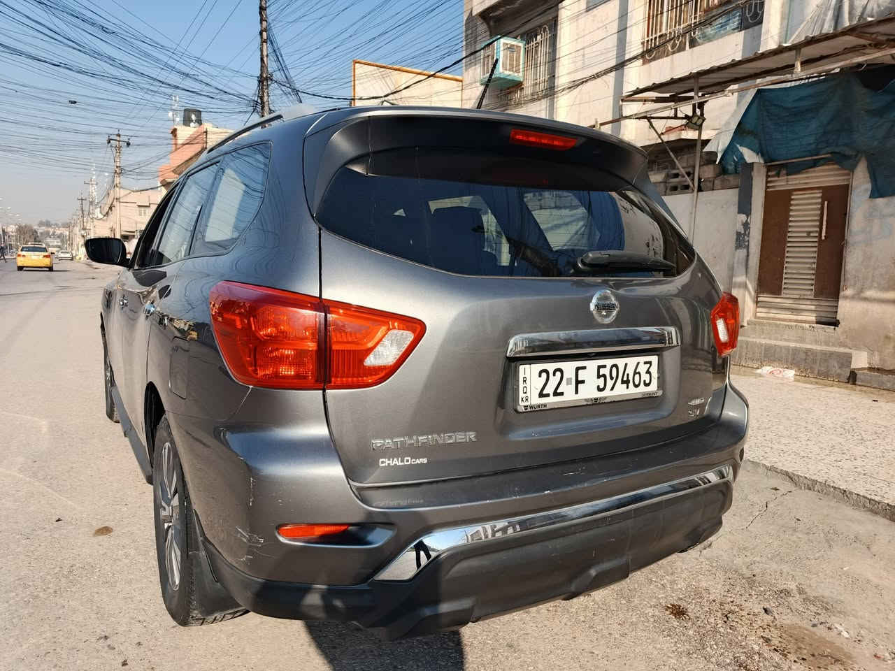 نيسان بافندر 2018 للبيع او مراوس بصمه دفع رباعي توقف ذاتي بيه مواصفات معروفة لتواصل *********** ضربه قبغ صندوق فقط ماشية 63
