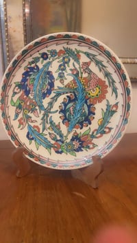 صحن قديم • رسمه جميلة • مع العلبة