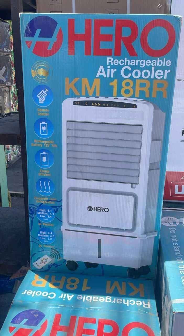مبردة قابلة للشحن من نوع Hero، طراز KM 18RR.

▪️بطارية 12 فولت ▪️7 أمبير، ▪️وتعمل على البطارية أو الكهرباء المباشرة.

تتضمن👇👇
▪️ جهاز ريموت كونترول للتحكم عن بعد 
▪️ثلاث سرعات للمروحة
▪️تستخدم حلفات سيللوز لتبريد نقي وصحي
▪️تعتبر موفرة للطاقة بغداد, العراق


**إذا كنت صاحب هذا الإعلان وتريد حذفه لأي سبب، رجاءا أرسل رسالة إلى الدعم الفني**