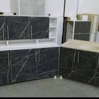 🍃كاونتر mdf  🍃القياس متر ونص ارضي وملحق مع سنك متر و٢٠ 🍃السعر  265فقط ...