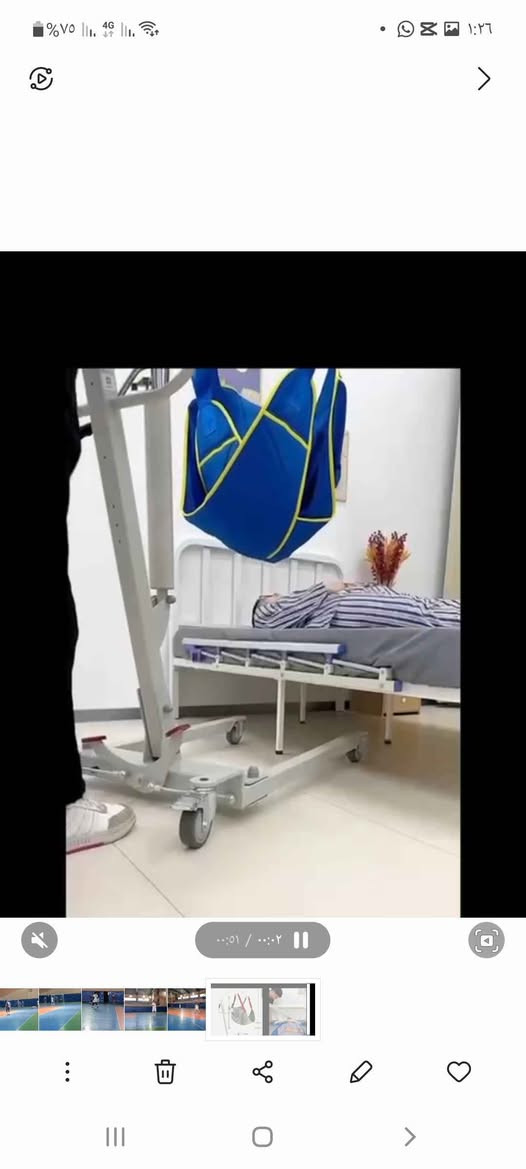 رافعة هيدروليك ( ونج)
تستخدم لنقل وتحريك كبار السن و المرضى العاجزين عن الحركة من السرير الى الحمام وبالعكس
يمكن استخدامها لنقل المريض الى السيارة
يمكن استخدامها داخل البيت وخارجة
ولها الكثير من العمل 
تحمل وزن 140 كغم

للتواصل رقم الهاتف *********** كركوك, العراق
