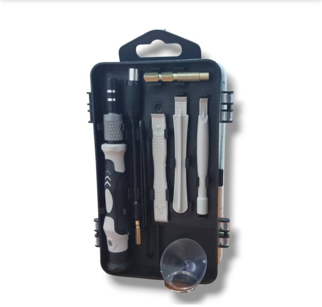 عدة درنفيس .
السعر ( ١٥ ) ألف دينار و يوجد توصيل لكل محافظات العراق .
الحجز على رقم الواتساب *********** .
التفاصيل :
١ - المخزون المتوفر ٢٠ قطعة ( الكمية محدودة ) .
٢ - أدوات إصلاح دقيقة متعددة الوظائف ( غالبا ١١٥ في ١ ) مصممة لصيانة الأجهزة الإلكترونية .
٣ - تتضمن رؤوس مفكات مغناطيسية متنوعة بأحجام و أشكال مختلفة لتناسب براغي الأجهزة الصغيرة .
٤ - تأتي مع مقبض مريح و غير قابل للانزلاق بالإضافة إلى قضيب تمديد للوصول إلى الأماكن الضيقة .
٥ - تحتوي على أدوات بلاستيكية لفتح الأجهزة مثل الهواتف المحمولة و الكمبيوترات المحمولة دون إتلاف هيكلها .
٦ - مصنوعة من مواد متينة مثل فولاذ الكروم و الفاناديوم لضمان صلابة و قوة عالية .
